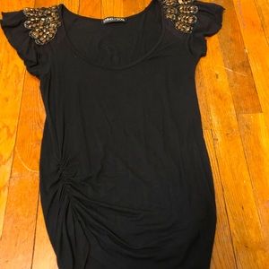 LIVING DOLL Los Angeles black t-shirt MEDIUM